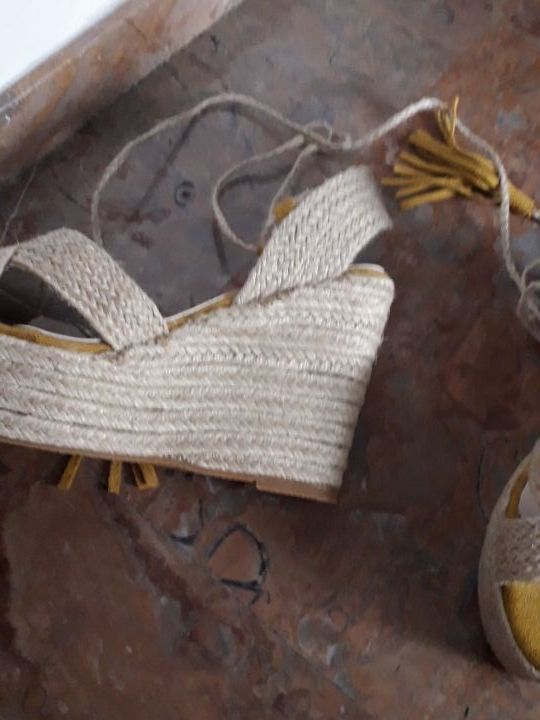 Sandalias verano rafia. Talla 36