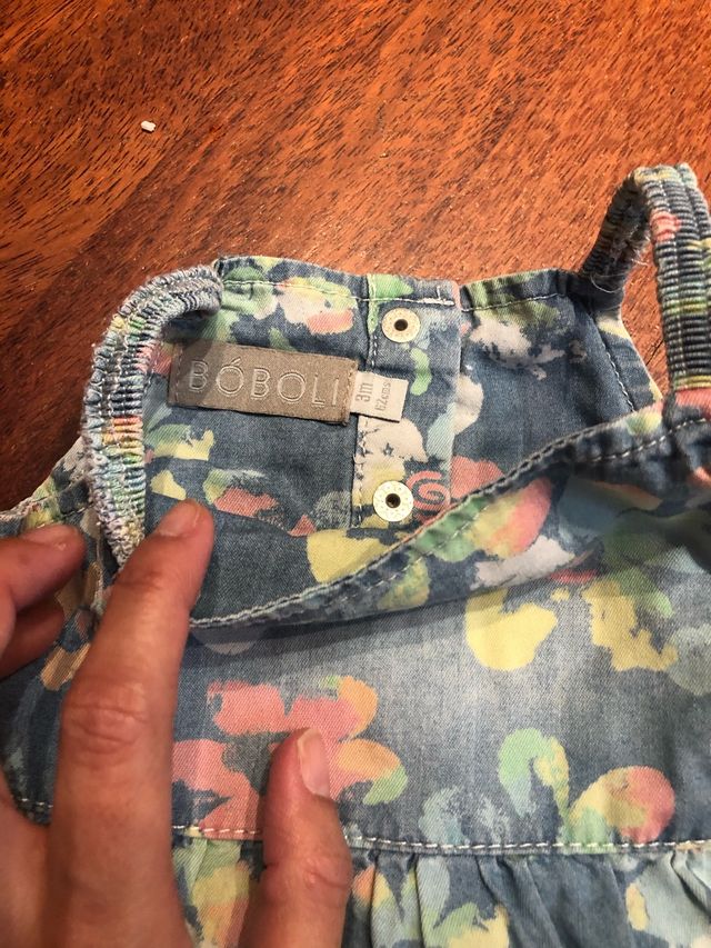 Conjunto peto y camiseta benetton talla 3m