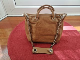 Bolso color camel purificacion garcia de segunda mano por 80 EUR en Bilbao  en WALLAPOP