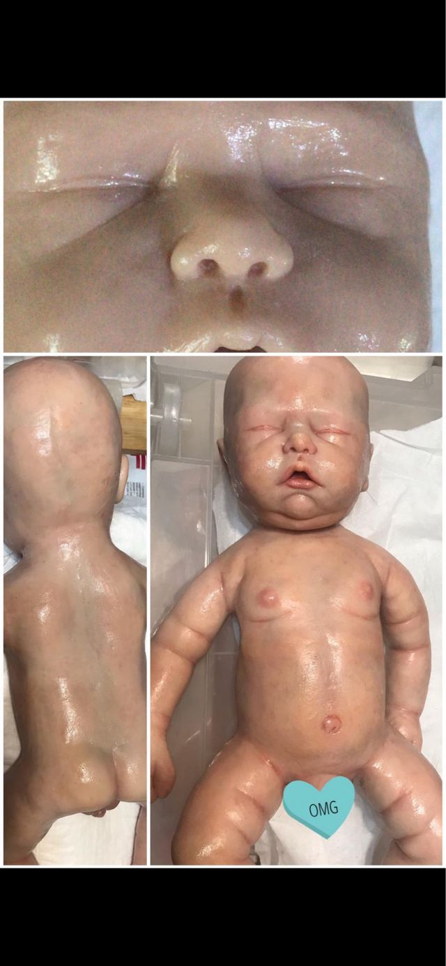 Reborn silicona Mouse blanco 45 cm