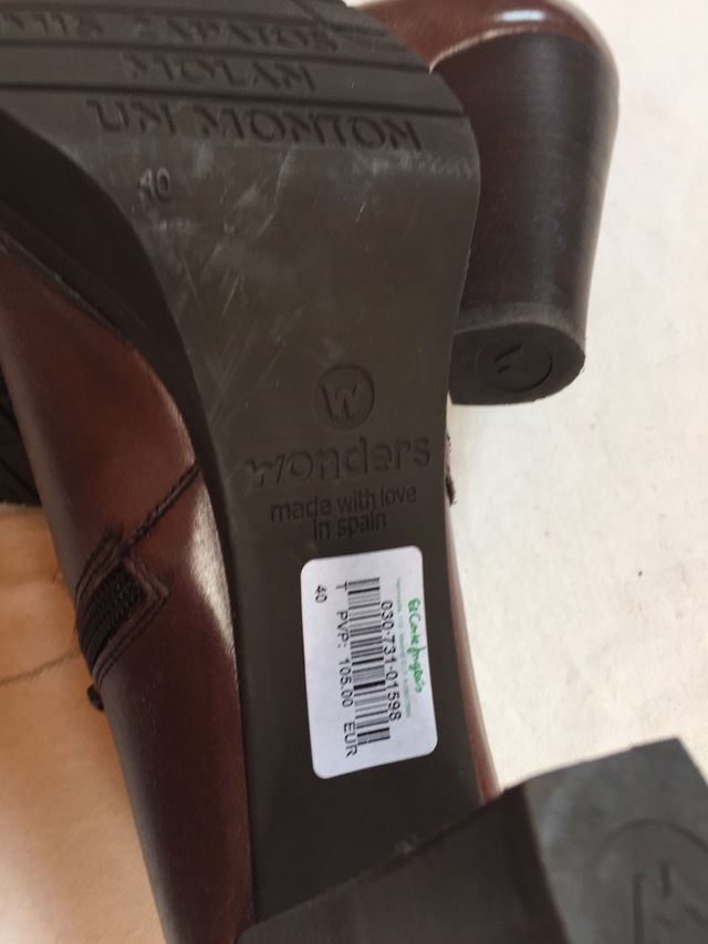 Zapatos WONDERS piel tacón