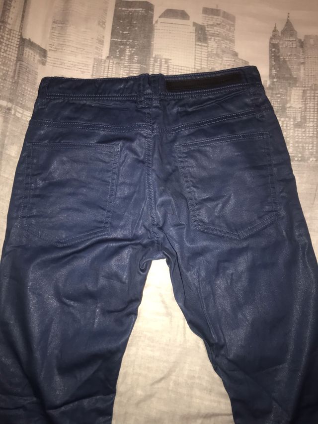 Pantalón Zara man basic azul
