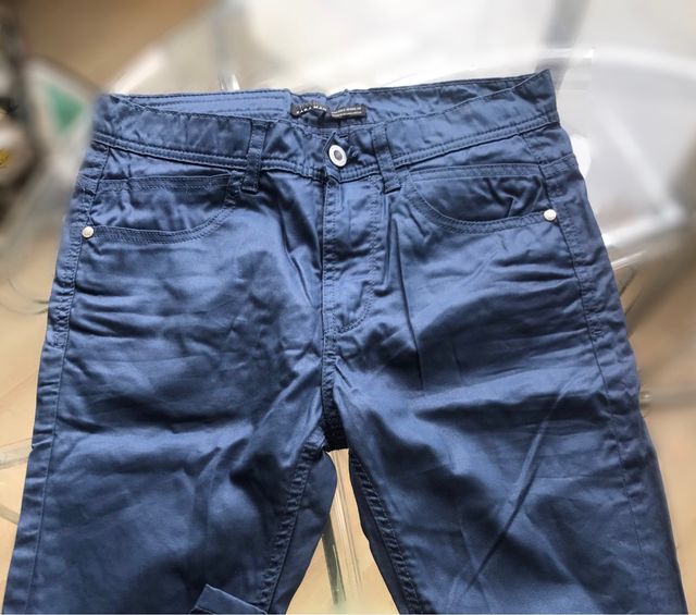 Pantalón Zara man basic azul