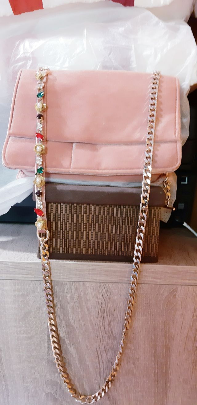 Bolso terciopelo Zara NUEVO