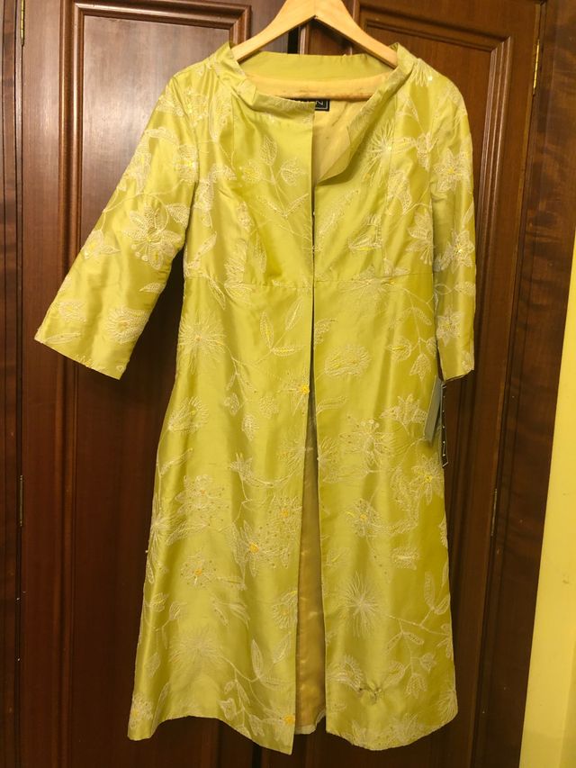 Abrigo fiesta de seda MARÍA JOSE NAVARRO