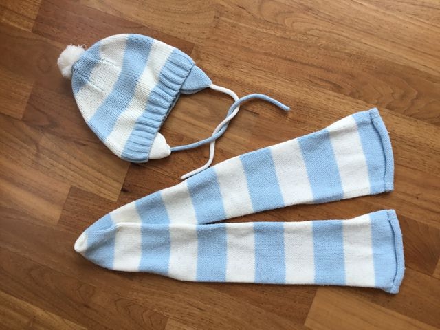 Bufanda y gorro 6-18meses.