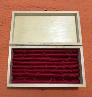 Caja de madera - anillero