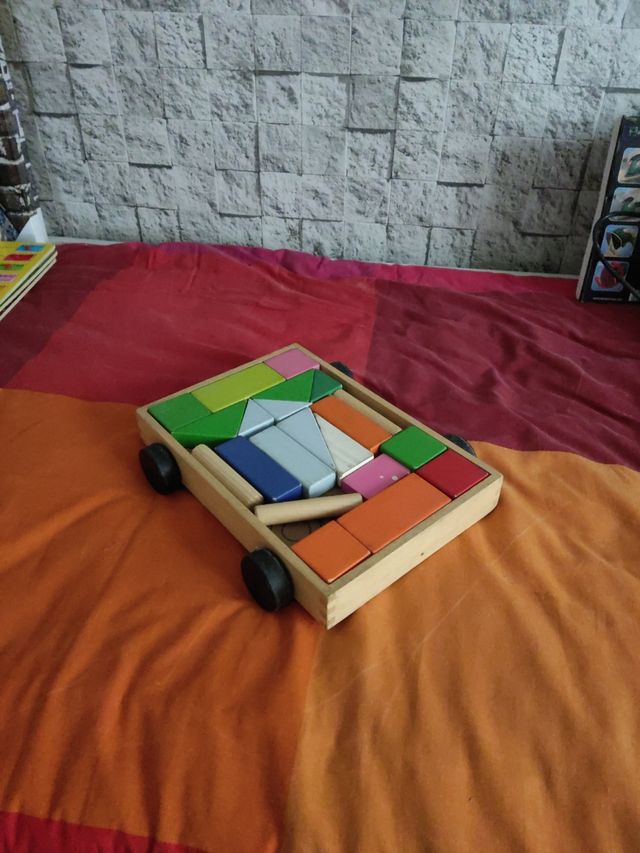 Lote juguetes madera