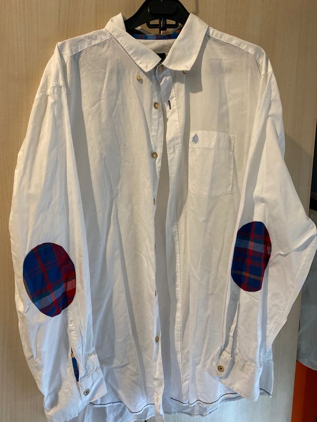 Camisa con coderas manga larga