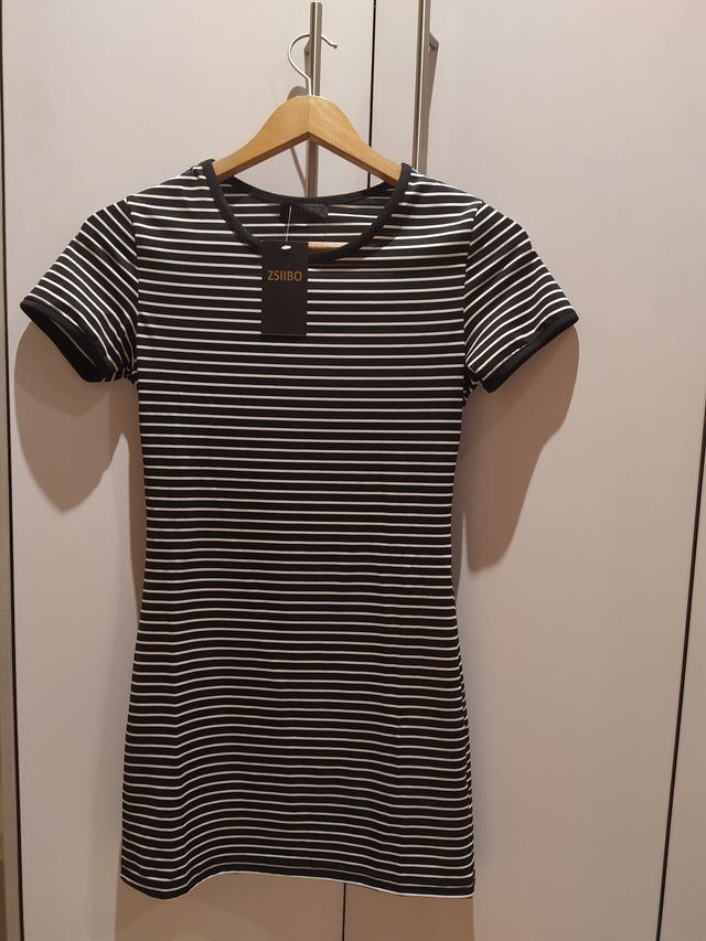 vestido rayas nuevo talla S