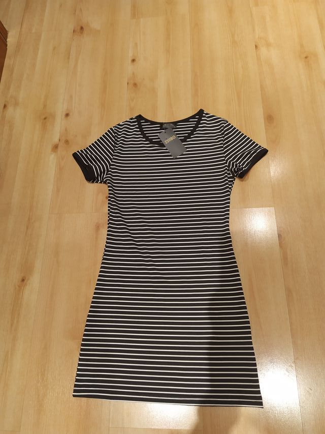 vestido rayas nuevo talla S