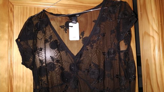 Top transparente nuevo H&M
