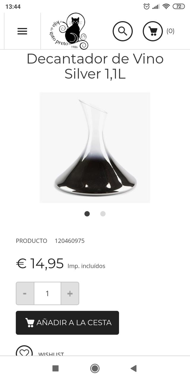 decantador 1100 ml nuevo