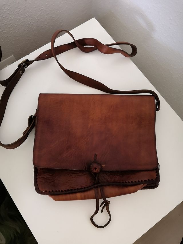 bolso piel artesano