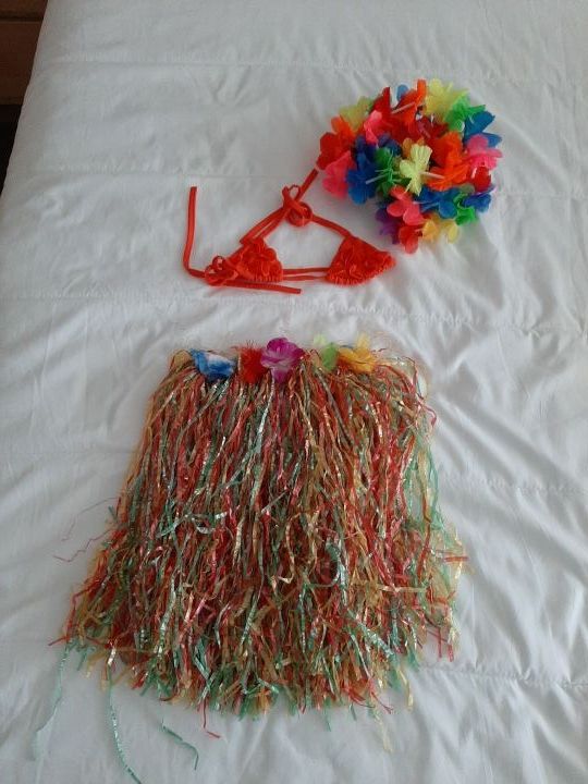 Disfraz niña hawaiana 4-5 años