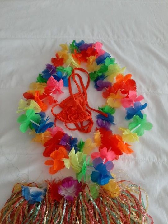 Disfraz niña hawaiana 4-5 años