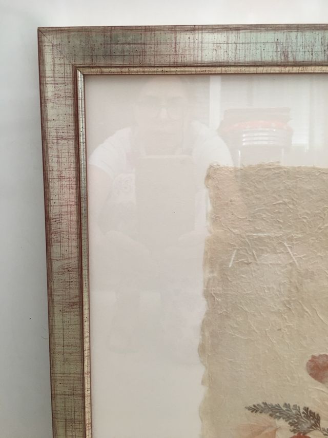 Cuadro Papiro floral