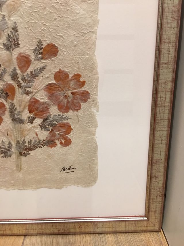 Cuadro Papiro floral