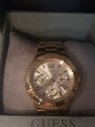 Reloj Guess Mujer W13576l1 Dorado Piedras Original Oficial Reloj Guess Mujer W13576l1 Dorado Piedras Original Oficial