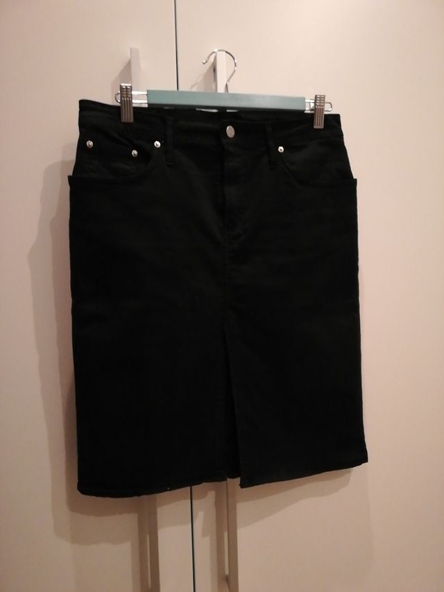 falda vaquera negra CIMARRON