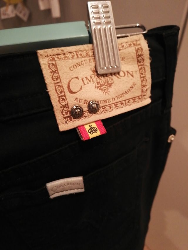 falda vaquera negra CIMARRON