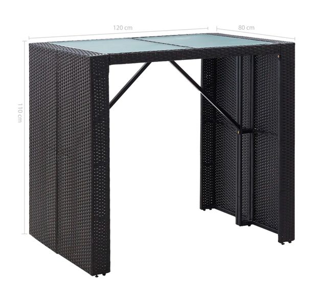 Mueble de Jardin Mesa y Sillas de Bar Jardín 5 pza de segunda mano en