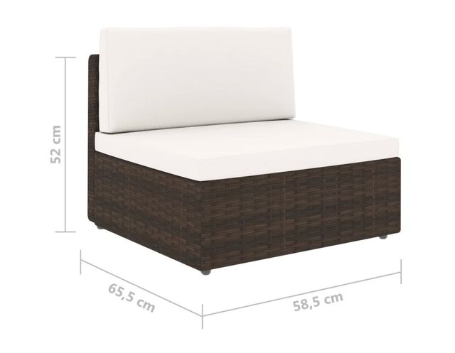 Muebles de Jardín Sofa y Mesa Ratán Sintético Marr de segunda mano en