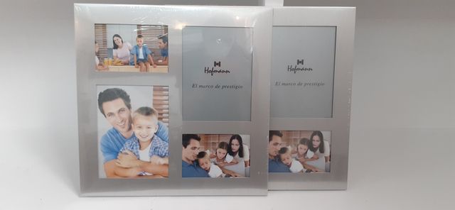 Marco fotos color metal/plata/gris