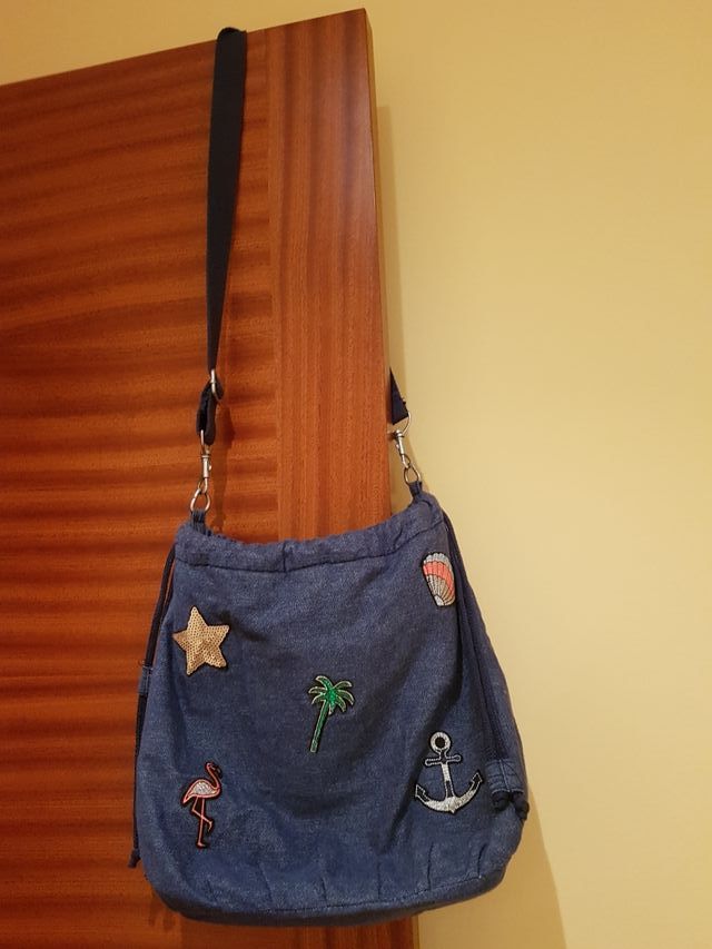 Bolso Bandolera vaquera, azul