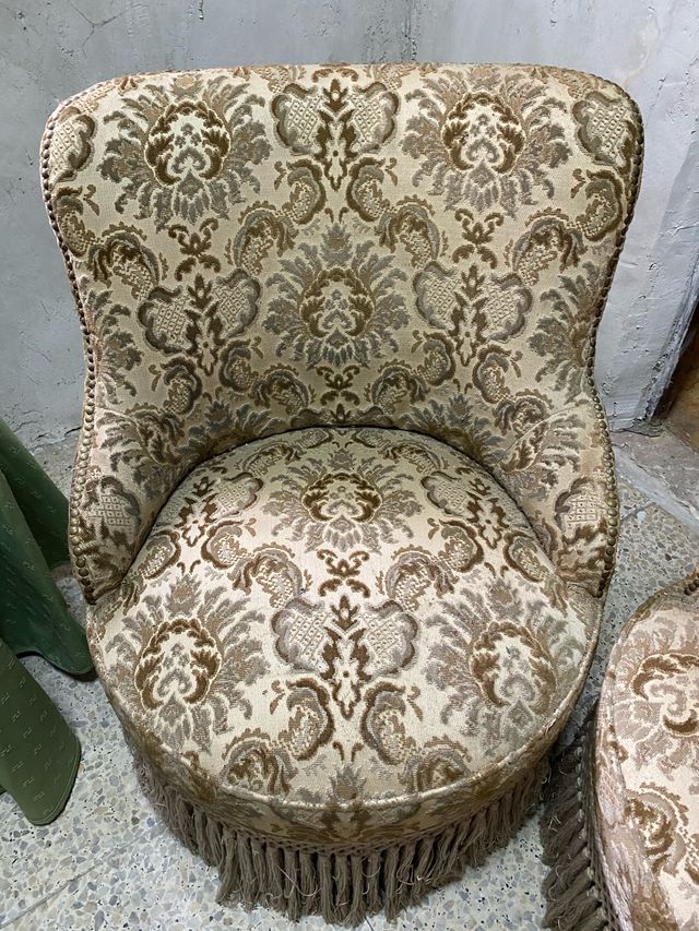 Pareja Sillones Descalzador Antiguos.