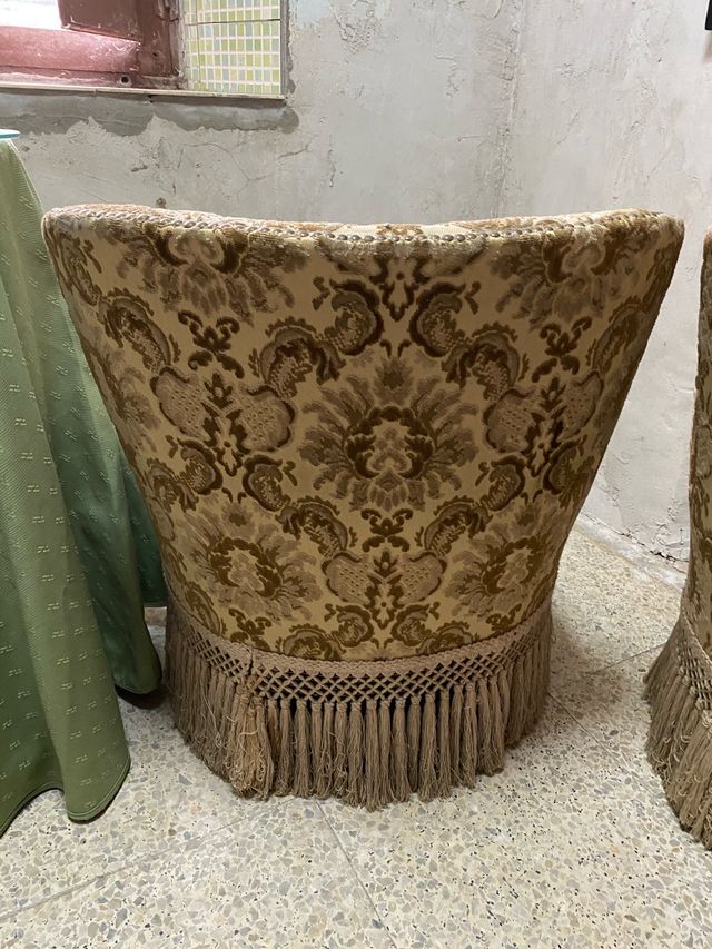 Pareja Sillones Descalzador Antiguos.