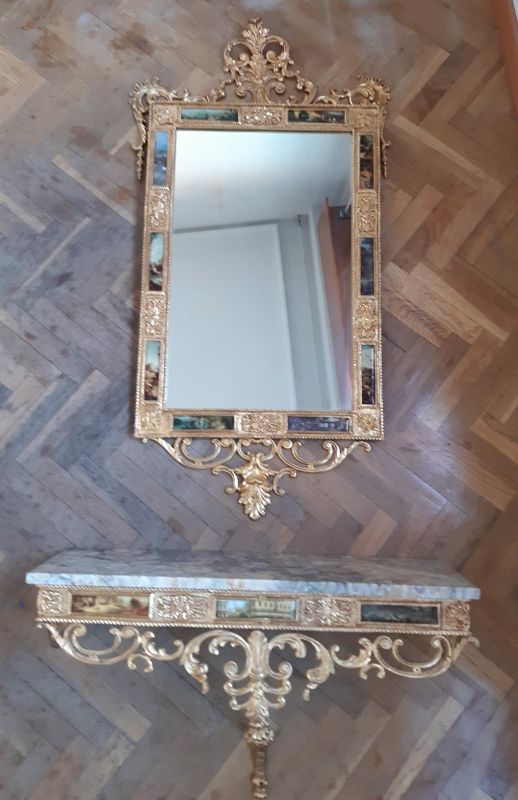 Espejo y consola de entrada