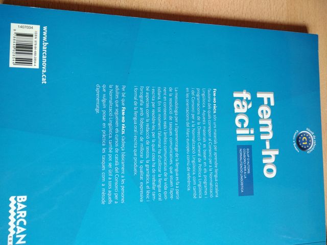 Libro para curso de catalan