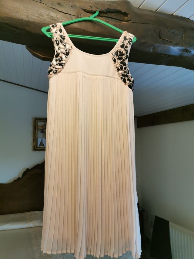 Vestido fiesta plisado