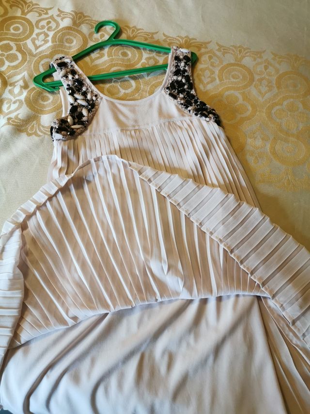 Vestido fiesta plisado