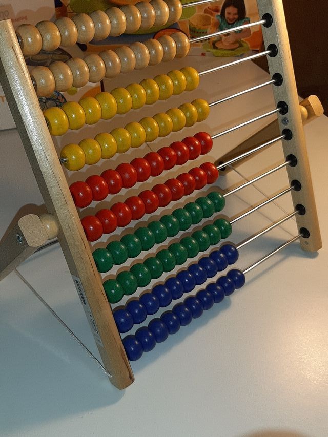 Ábaco infantil de madera