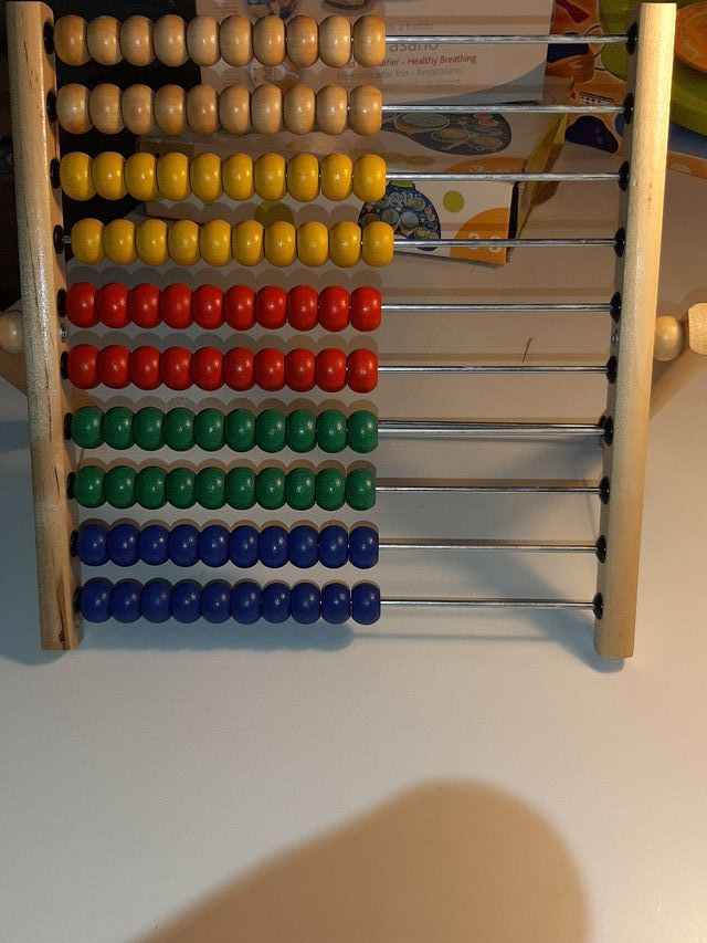 Ábaco infantil de madera