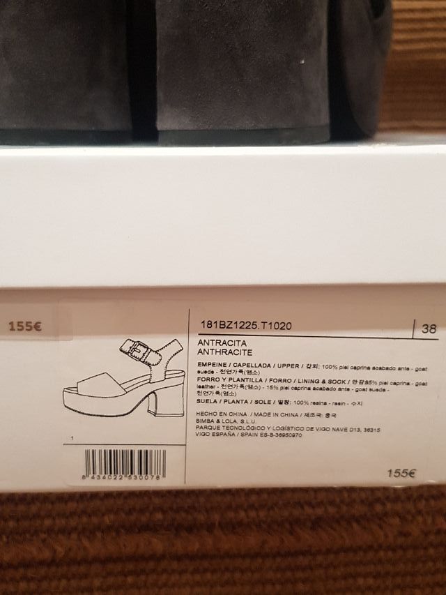 Sandalias Bimba y Lola 38