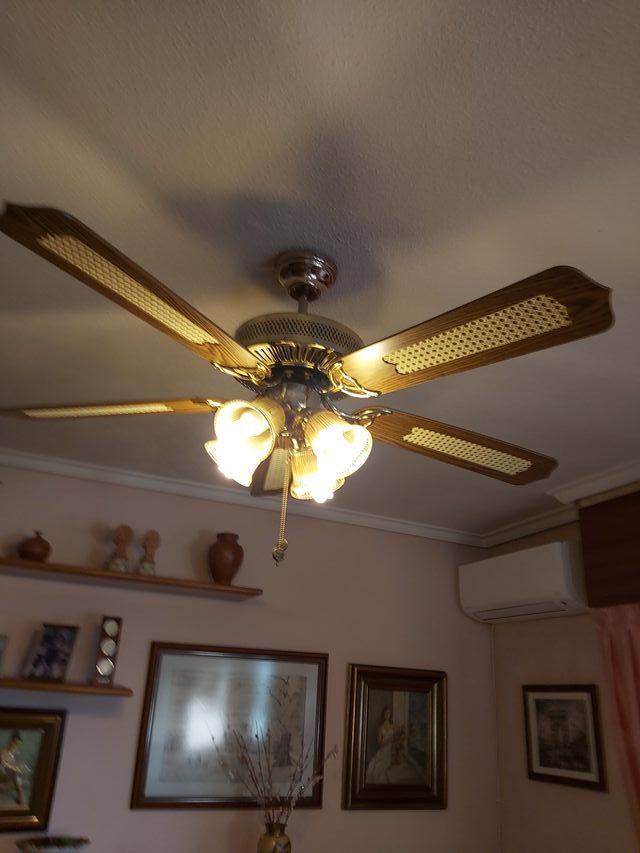 LAMPARA VENTILADOR DE TECHO de segunda mano por 45 € en Alcobendas en