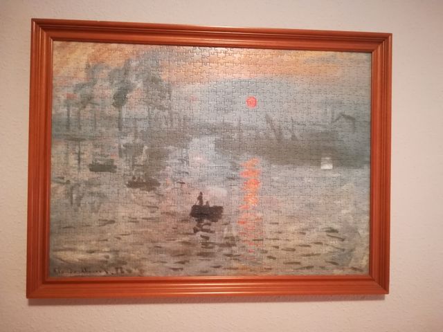 cuadro puzzle enmarcado