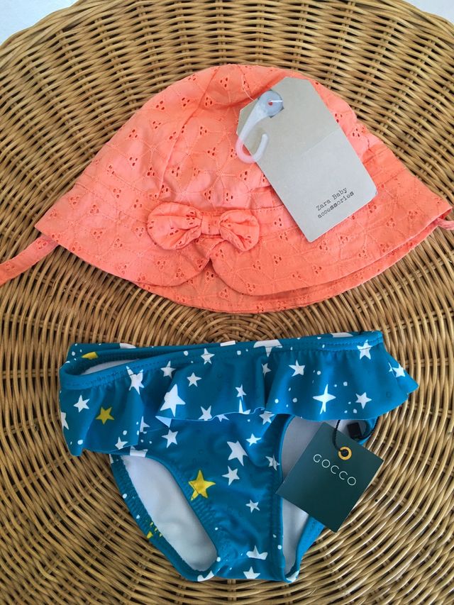 Bañador culetín Gocco nuevo T.6-9 meses con regalo