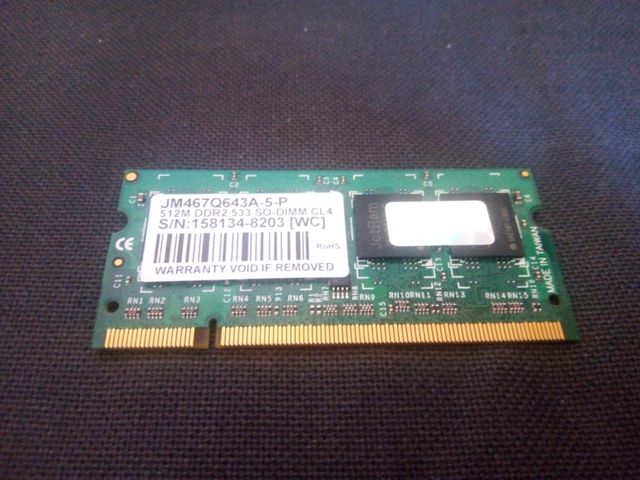 Memoria RAM 512MB DDR2 533MHz SO-DIMM