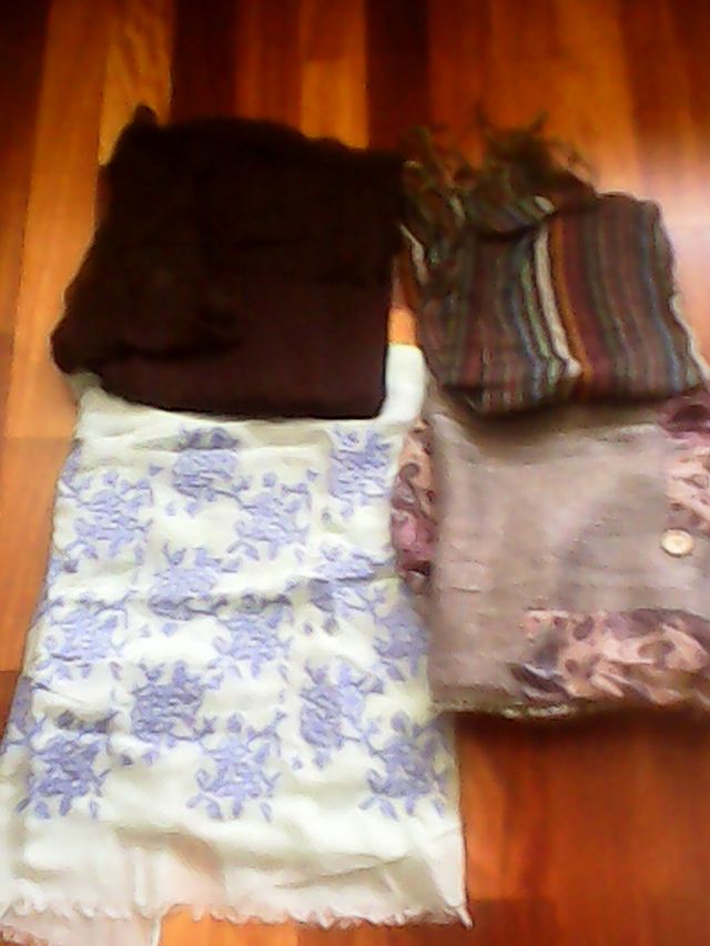 Bufandas de tela 4 unidades