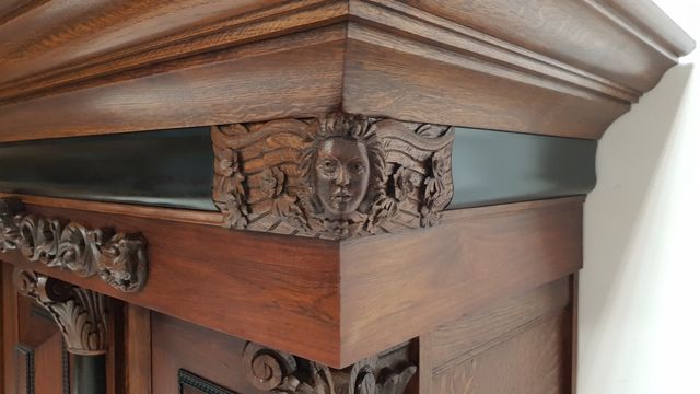 Libreria Rustica de Roble Macizo