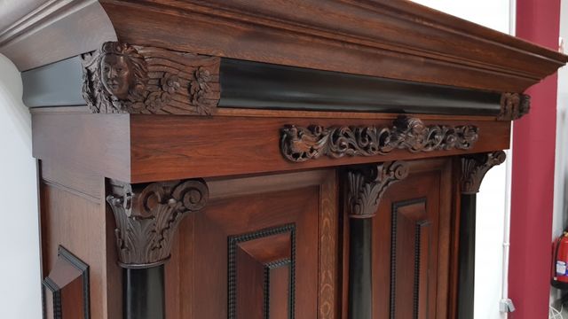 Libreria Rustica de Roble Macizo