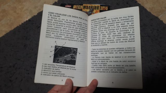 ORIGINAL Manual Mechwarrior 3050 snes