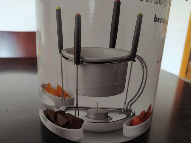 Set para fondue de chocolate. Nuevo.