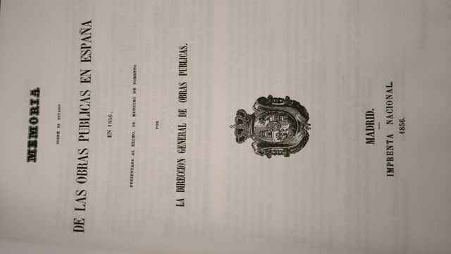 Memoria de las obras públicas en España en 1856