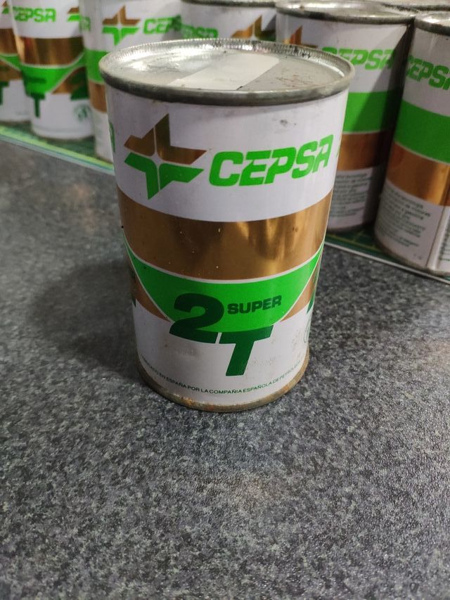 lata antigua Cepsa aceite 2t