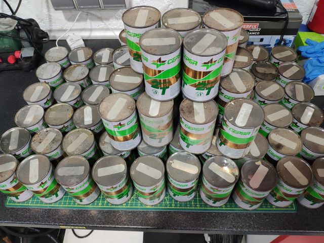 lata antigua Cepsa aceite 2t